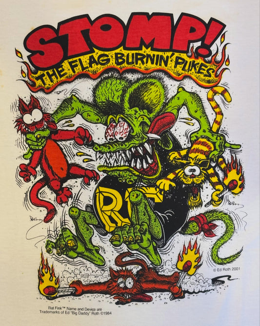 Vintage Rat Fink 「“STOMP THE FLAG BURNIN’ PUKES”」