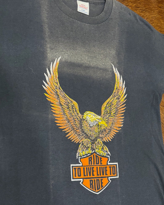 Vintage 「“Ride to Live, Live to Ride” Eagle」