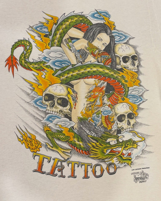 90s Official Tattoo Brand 「“DRAGON & SKULL”」