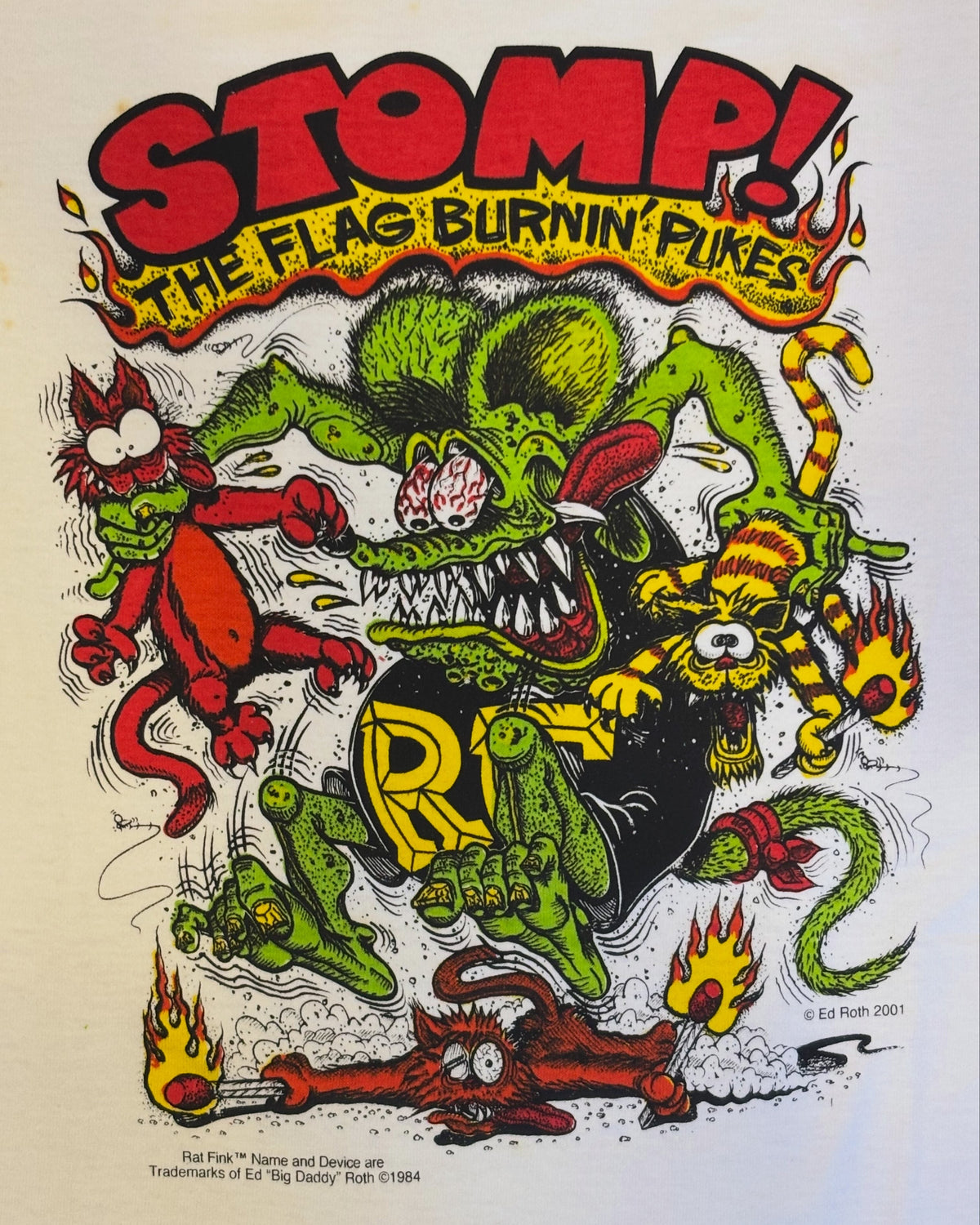 Vintage Rat Fink 「“STOMP THE FLAG BURNIN’ PUKES”」