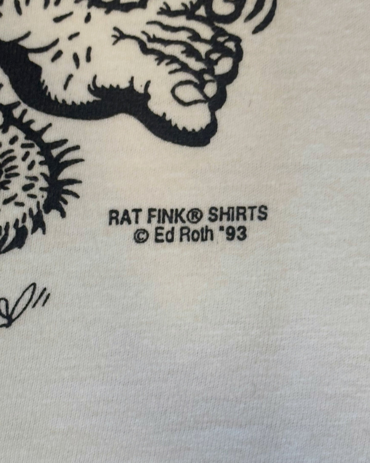 Vintage RAT FINK 「“RF” Big Daddy Roth Signature Graphic」
